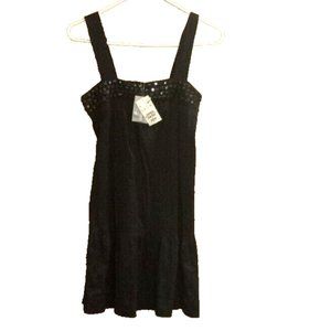 H & M Black beach cover /Dress size 6 new with tags sleeveless Womans summer